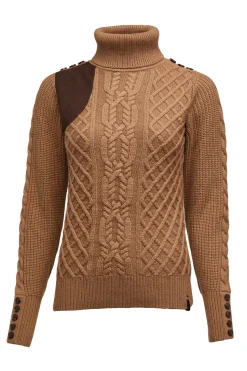 Country Roll Neck Knit (Caramel)