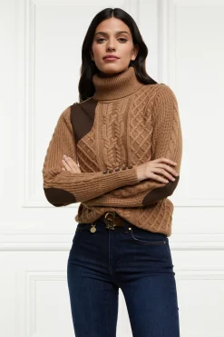 Country Roll Neck Knit (Caramel)