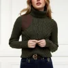 Country Roll Neck Knit (Forest Green)