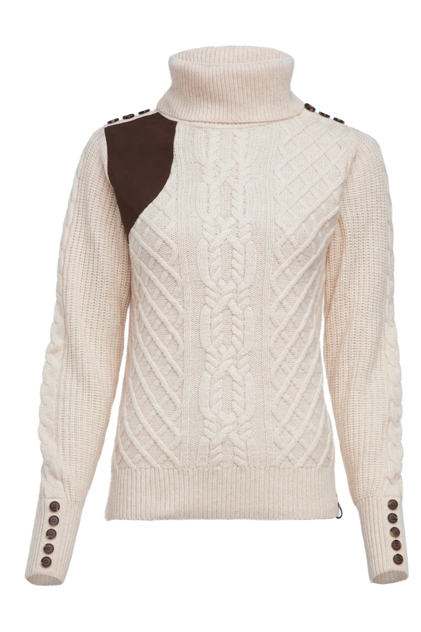 Country Roll Neck Knit (Oatmeal)
