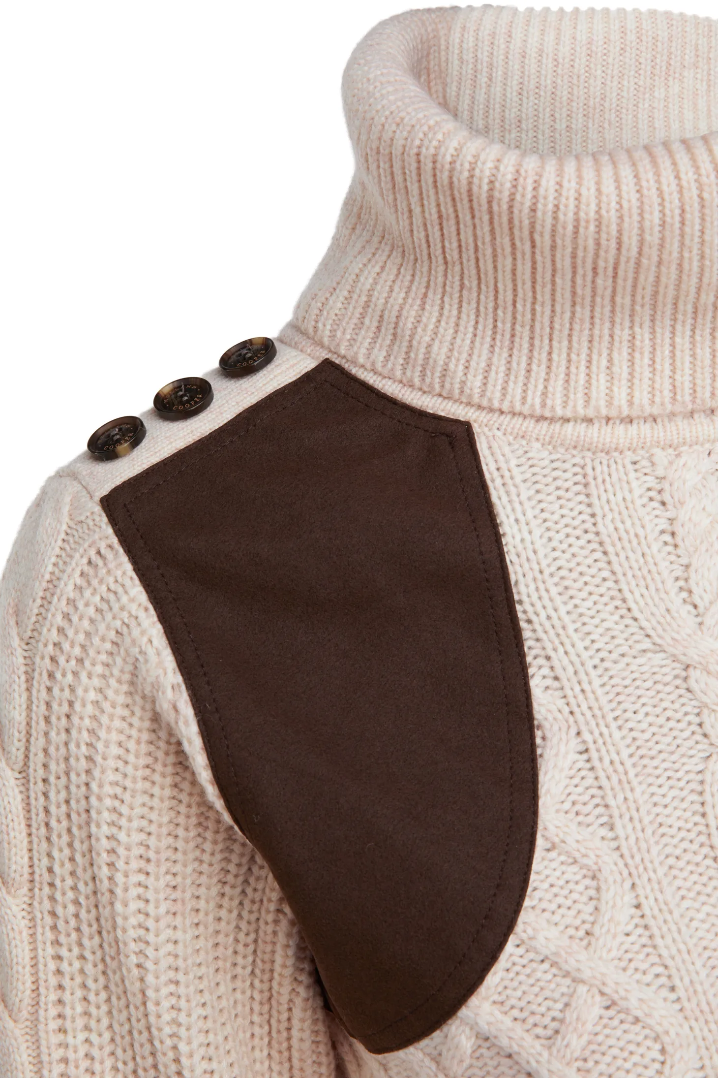 Country Roll Neck Knit (Oatmeal)