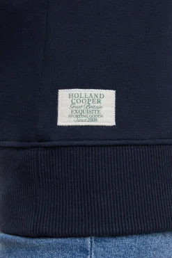 Crest Zip Henley (Ink Navy)