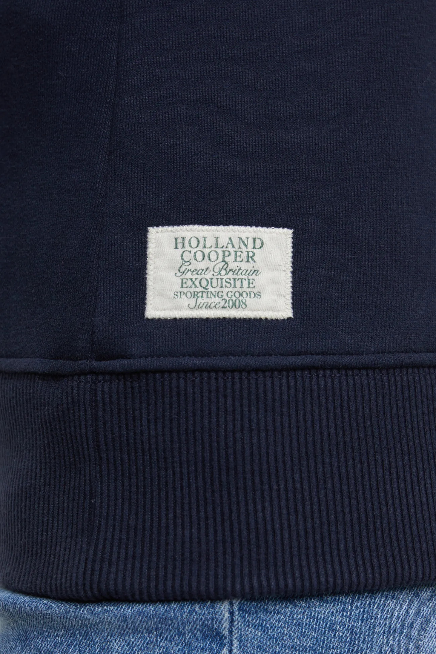 Crest Zip Henley (Ink Navy)