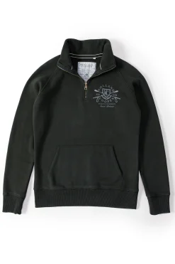 Crest Zip Henley (Racing Green)