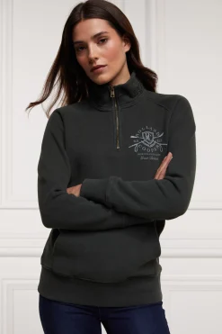 Crest Zip Henley (Racing Green)