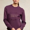 Crystal Crew Neck Sweat (Aubergine)