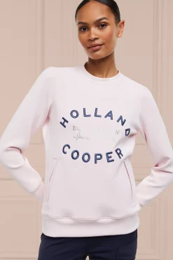 Crystal Crew Neck Sweat (Blush)