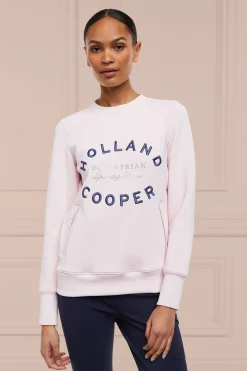 Crystal Crew Neck Sweat (Blush)