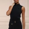 Crystal Sleeveless Base Layer (Black)