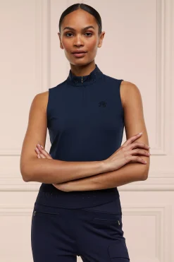 Crystal Sleeveless Base Layer (Ink Navy)