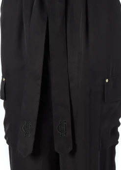 Cupro Cargo Pant (Black)