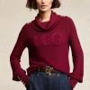 Daisy Roll Neck Knit (Wine)