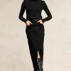 Denim Maxi Skirt (Black)