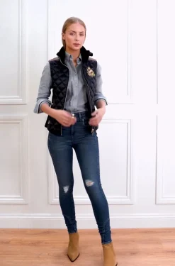 Diamond Quilt Classic Gilet (Ink Navy)