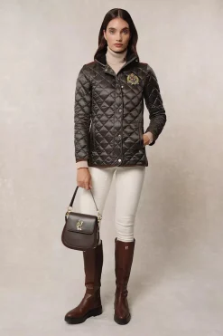 Diamond Quilt Classic Jacket (Khaki)