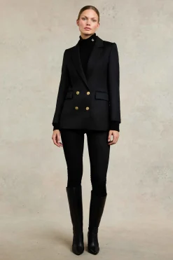 Double Breasted Blazer (Black Twill)