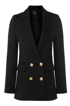 Double Breasted Blazer (Black Twill)