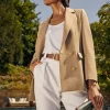 Double Breasted Blazer (Camel Twill)