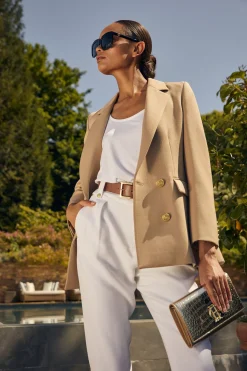 Double Breasted Blazer (Camel Twill)