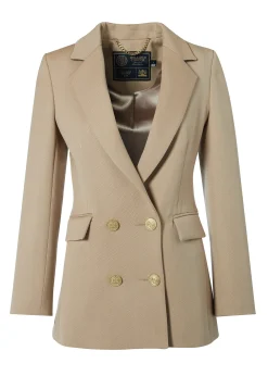 Double Breasted Blazer (Camel Twill)
