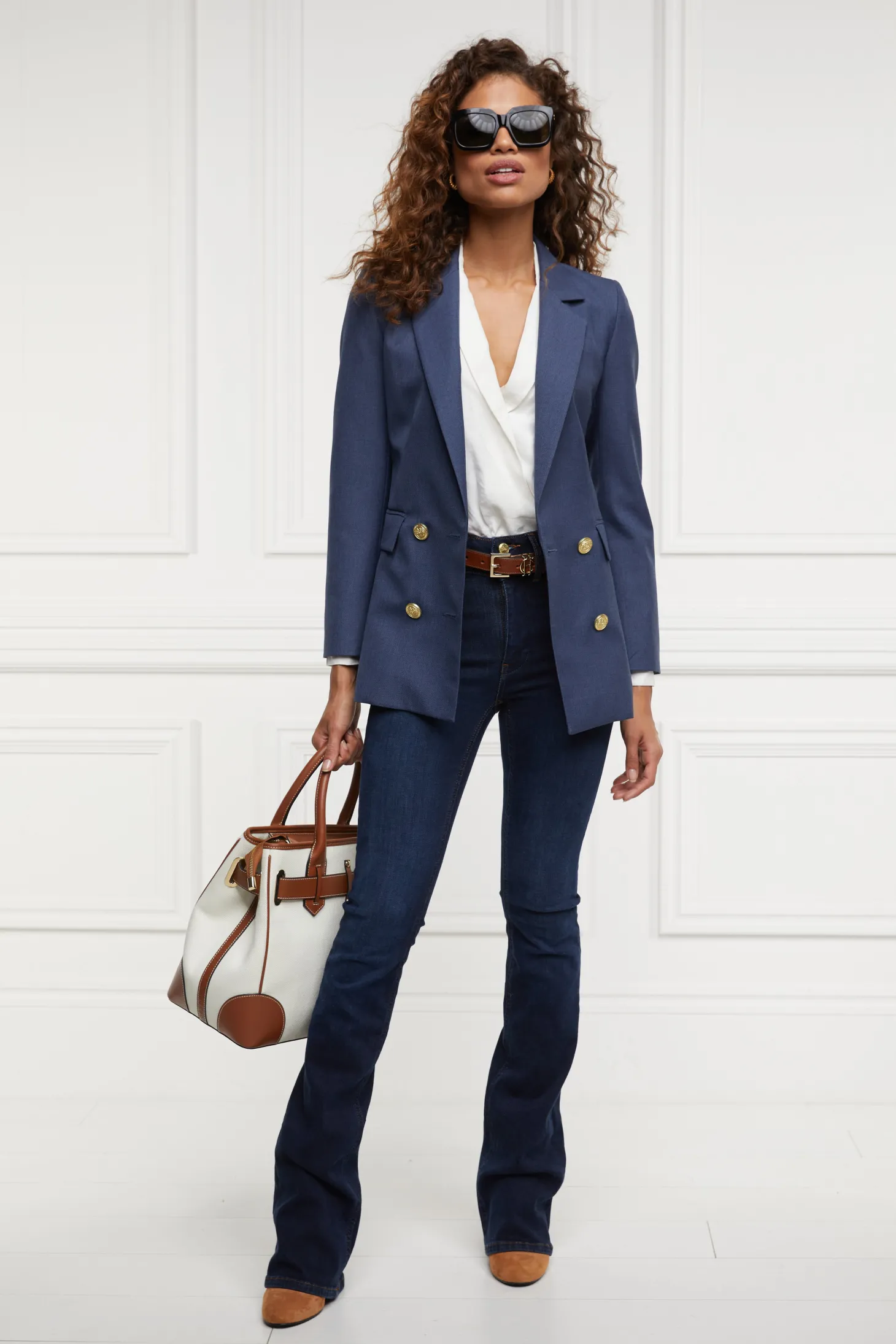 Double Breasted Blazer (Denim)