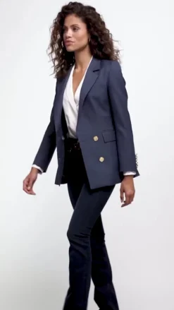 Double Breasted Blazer (Denim)