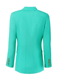 Double Breasted Blazer (Jade Linen)