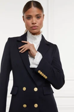 Double Breasted Blazer (Navy Twill)