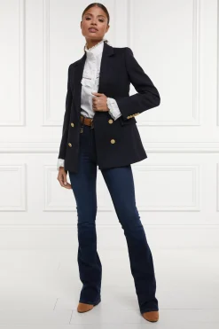 Double Breasted Blazer (Navy Twill)