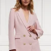 Double Breasted Blazer (Pink Linen)