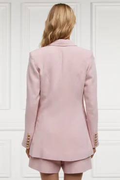 Double Breasted Blazer (Pink Linen)