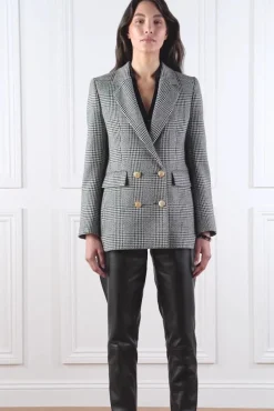 Double Breasted Blazer (Prince of Wales Mono)