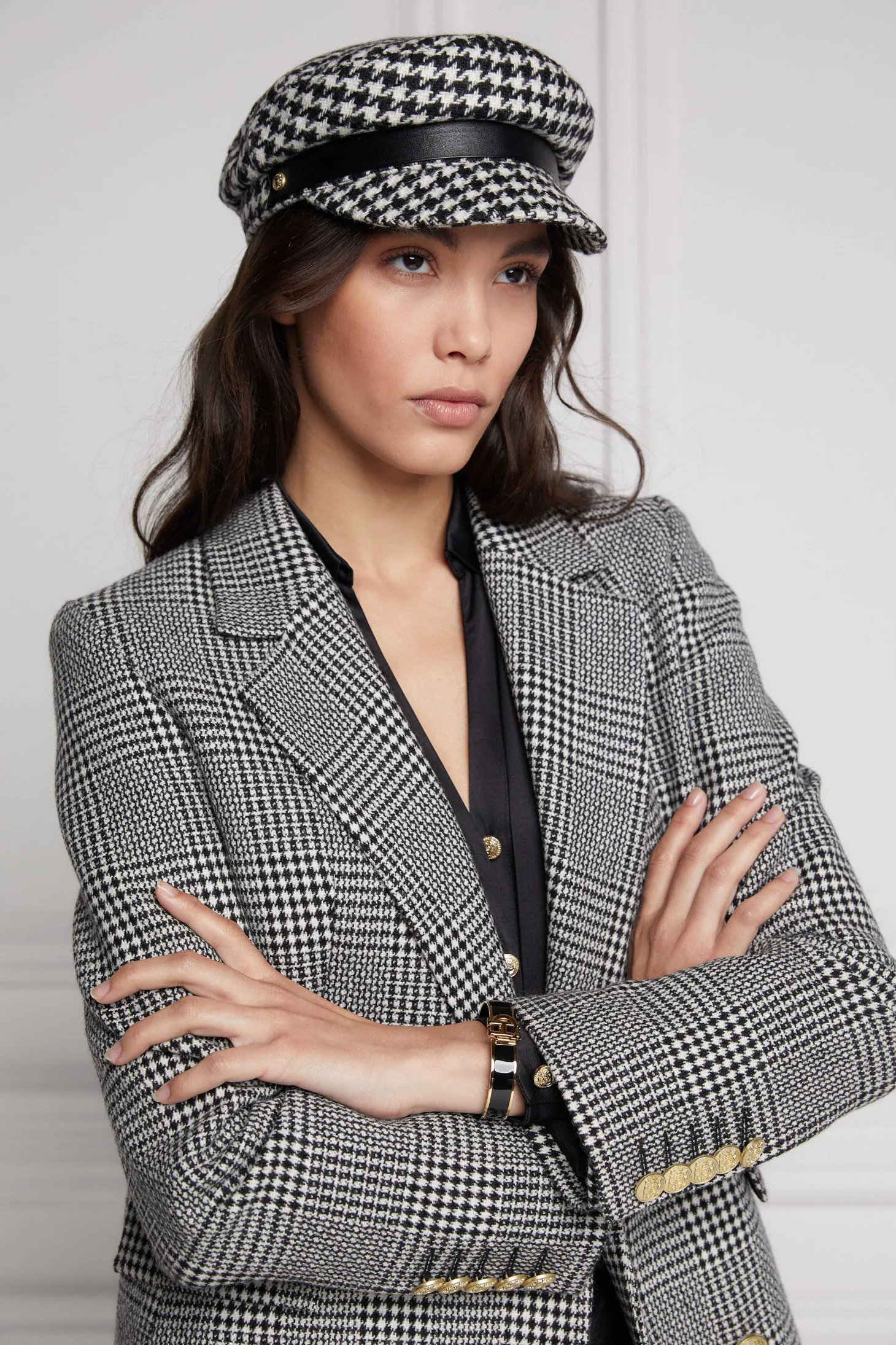 Double Breasted Blazer (Prince of Wales Mono)