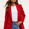 Double Breasted Blazer (Red Barathea)