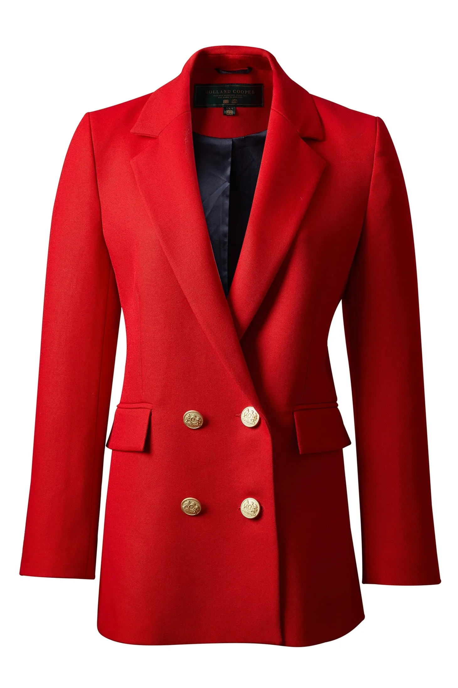 Double Breasted Blazer (Red Barathea)
