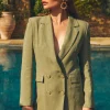 Double Breasted Blazer (Sage Linen)