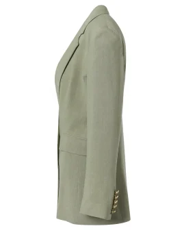 Double Breasted Blazer (Sage Linen)
