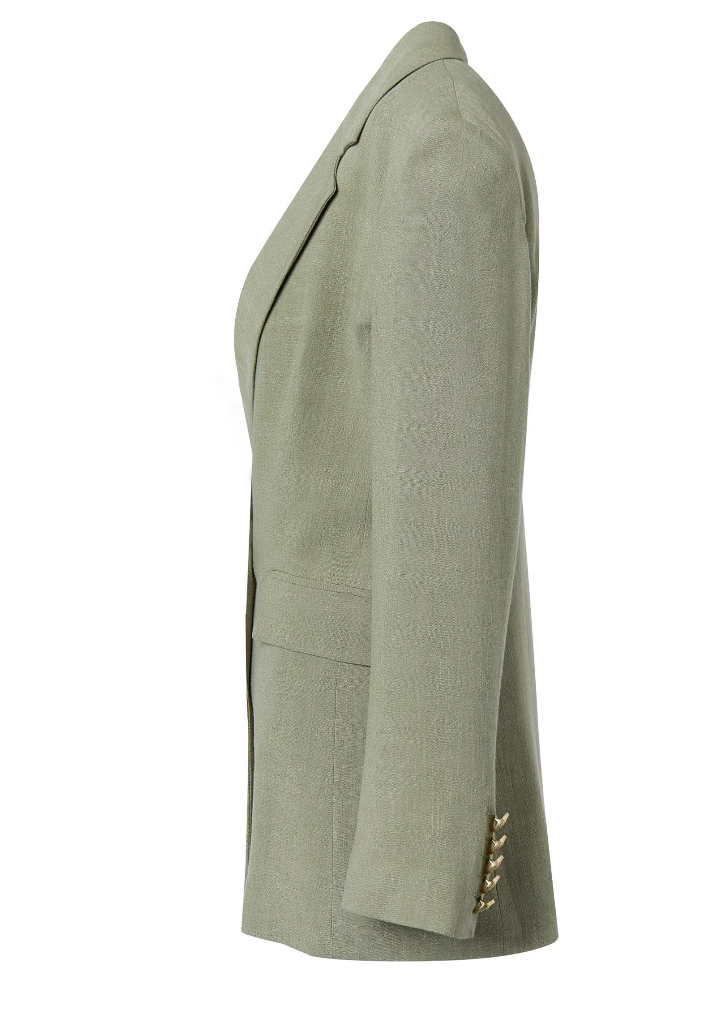 Double Breasted Blazer (Sage Linen)