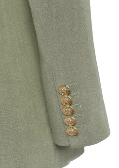 Double Breasted Blazer (Sage Linen)