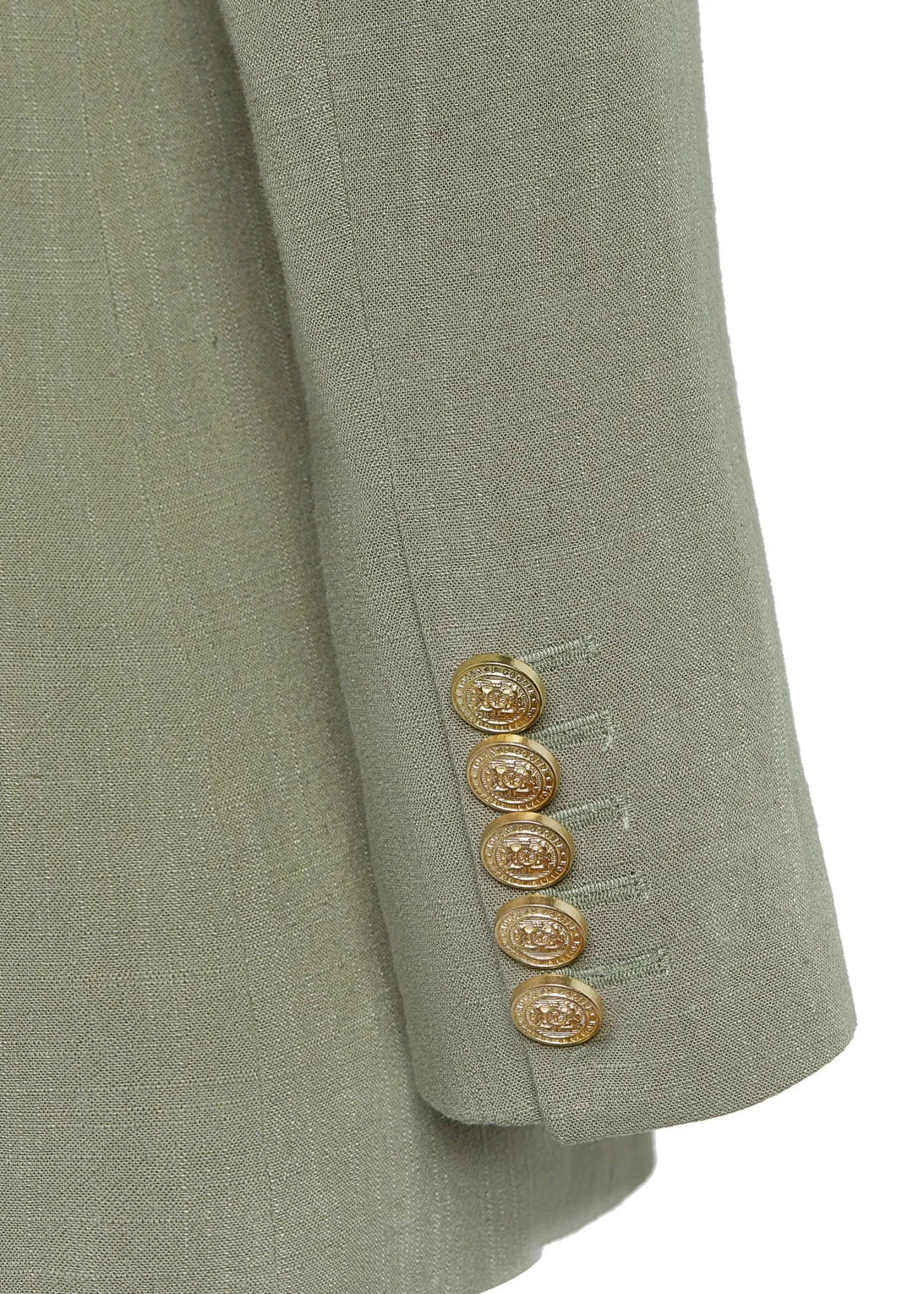 Double Breasted Blazer (Sage Linen)