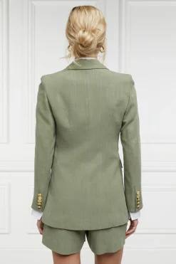 Double Breasted Blazer (Sage Linen)