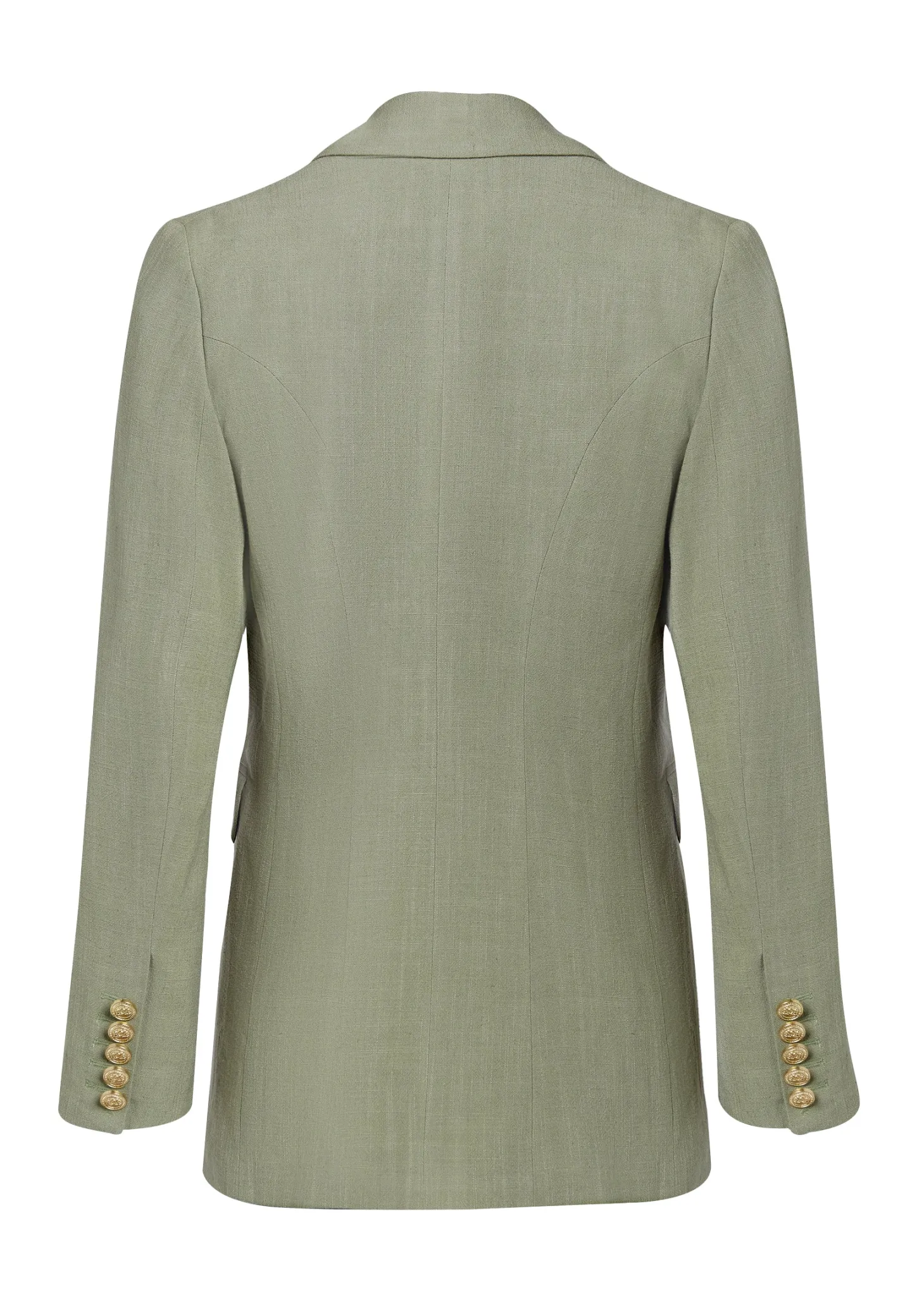 Double Breasted Blazer (Sage Linen)