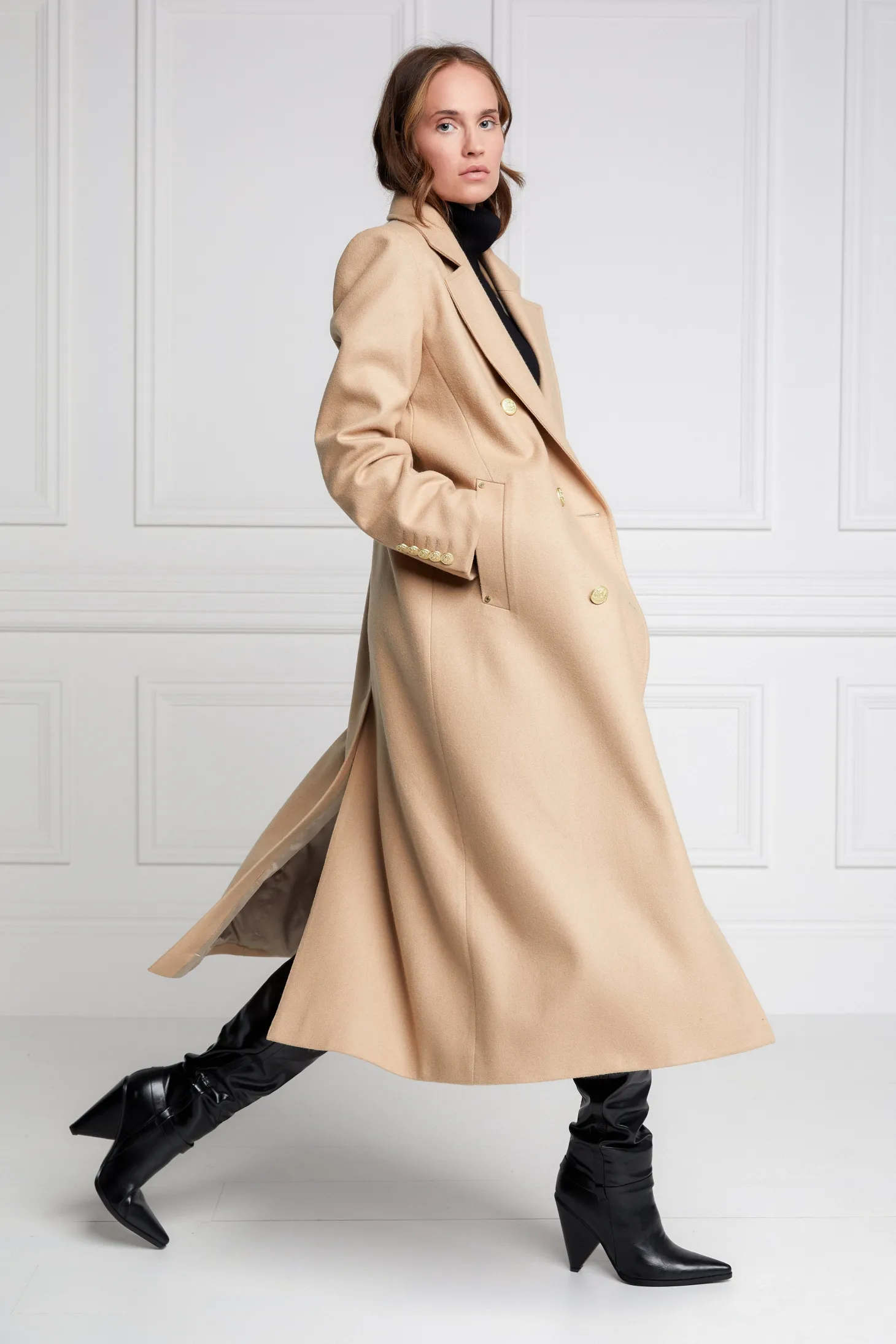Double Breasted Coat (Camel)