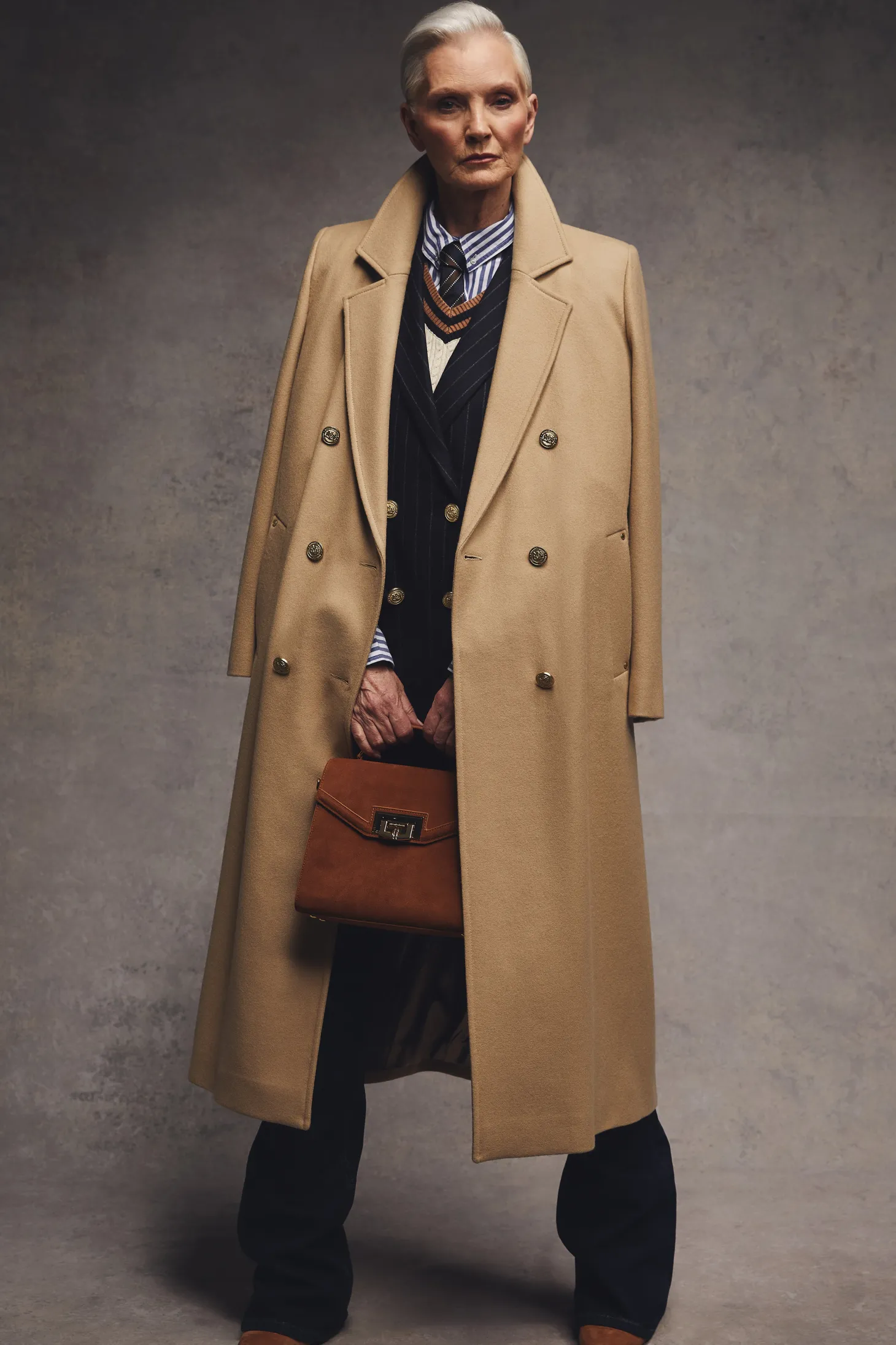 Double Breasted Coat (Camel)