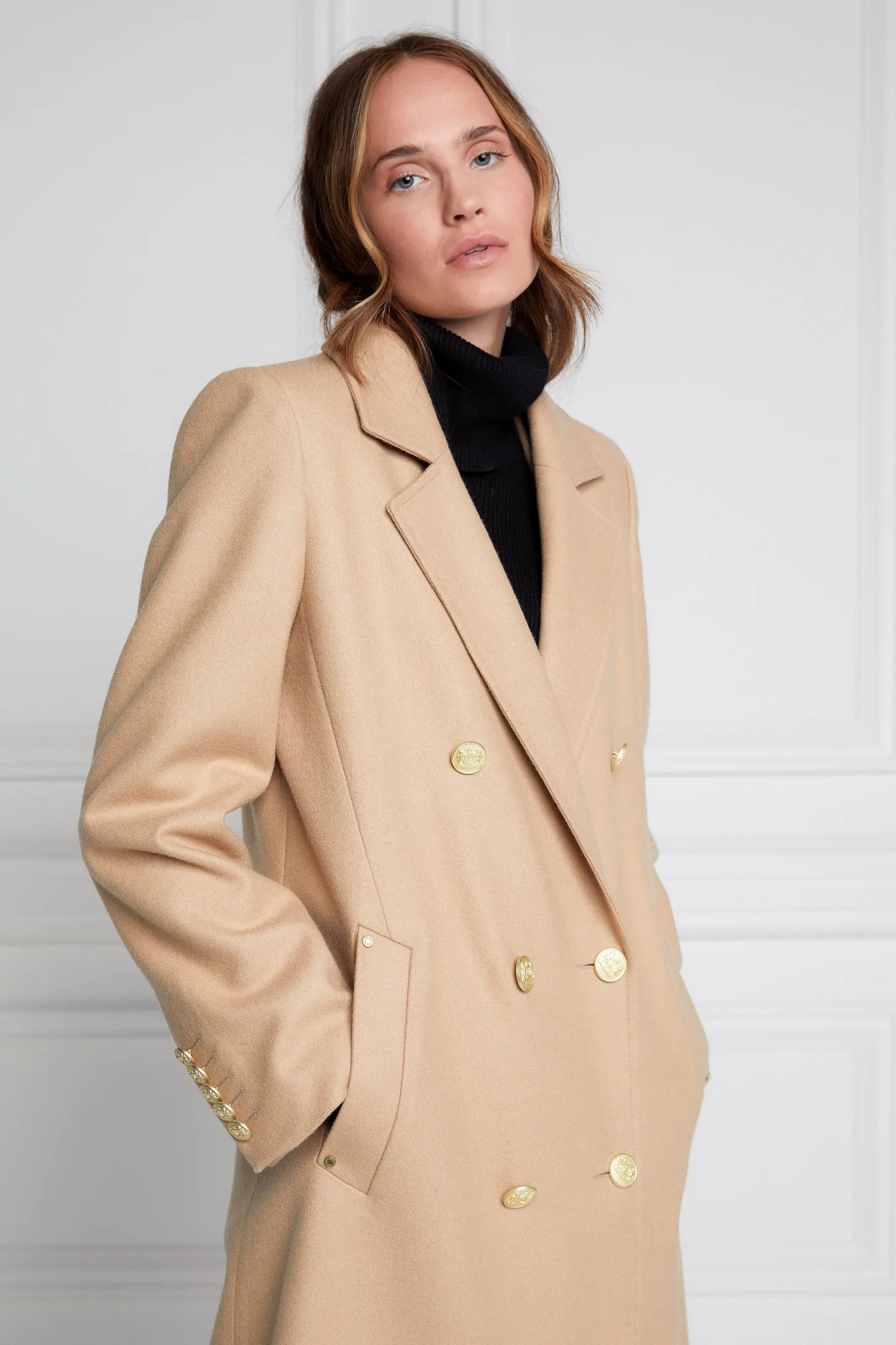 Double Breasted Coat (Camel)