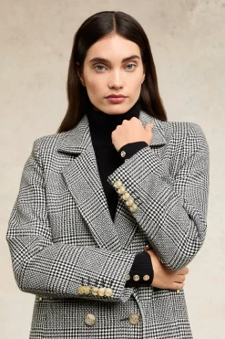 Double Breasted Coat (Prince of Wales Mono)