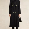 Double Breasted Coat (Soft Black)