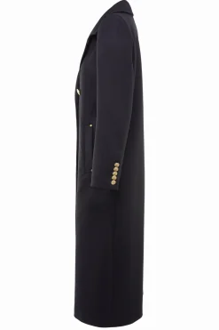 Double Breasted Coat (Soft Black)