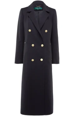 Double Breasted Coat (Soft Black)
