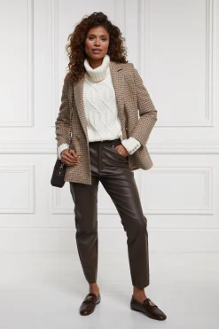 Dunwick Faux Leather Pant (Tobacco)
